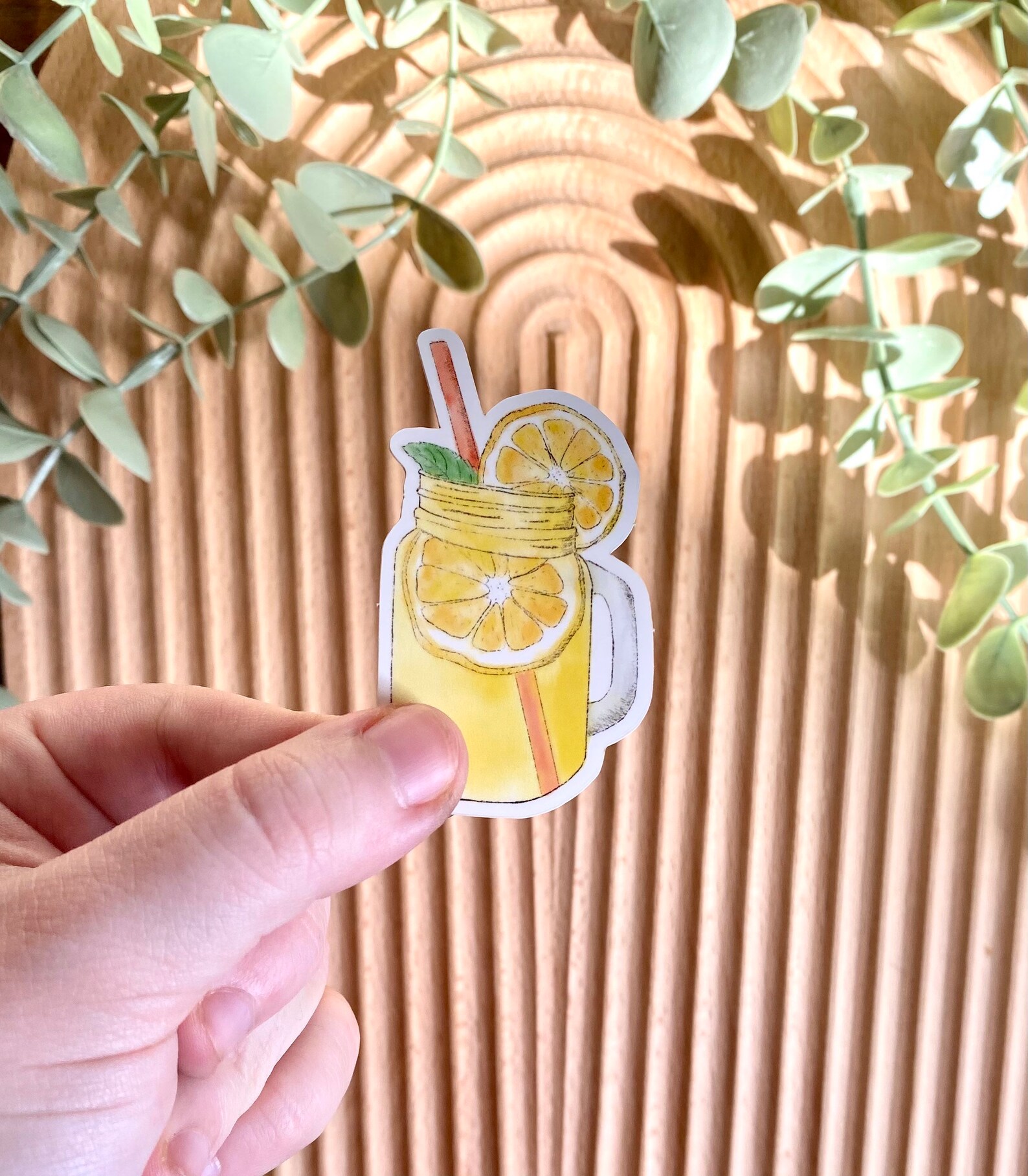 Watercolor Lemonade Sticker Lemon Sticker Summer Lemonade - Etsy
