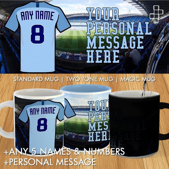 man city personalised kit