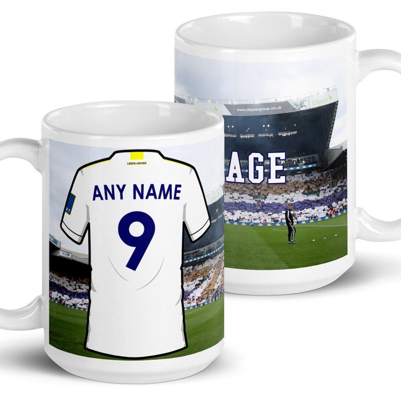 Personalised Leeds United 2021 Football Mug Elland Road Etsy