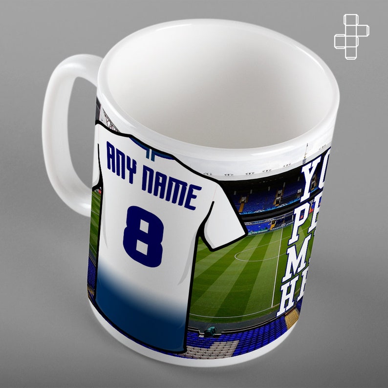 New Personalised SPURS TOTTENHAM Football Mug Stadium Kit ...