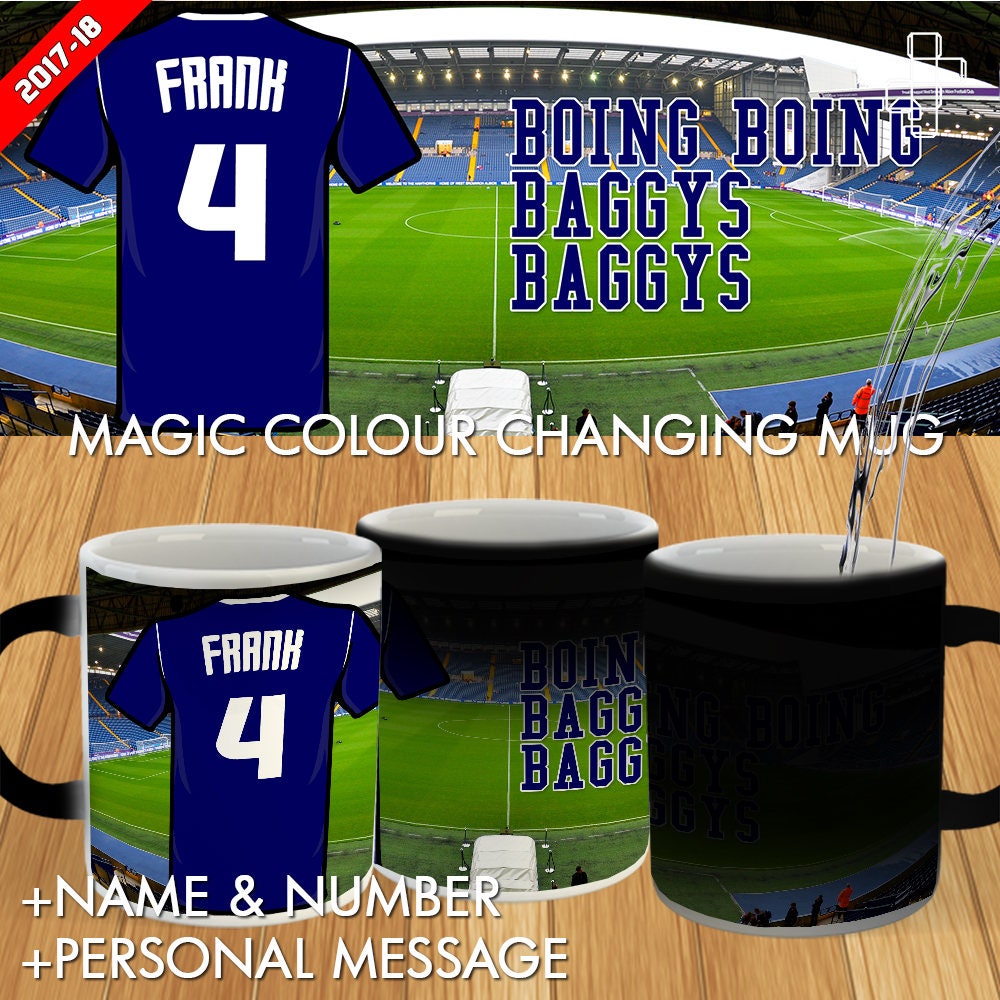 Personalised WEST BROMWICH ALBION Football Mug 2017-18 - Etsy UK