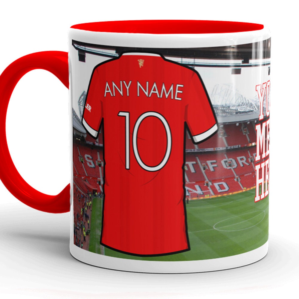 Personalised Manchester United 2021 Football Mug Old Trafford Etsy