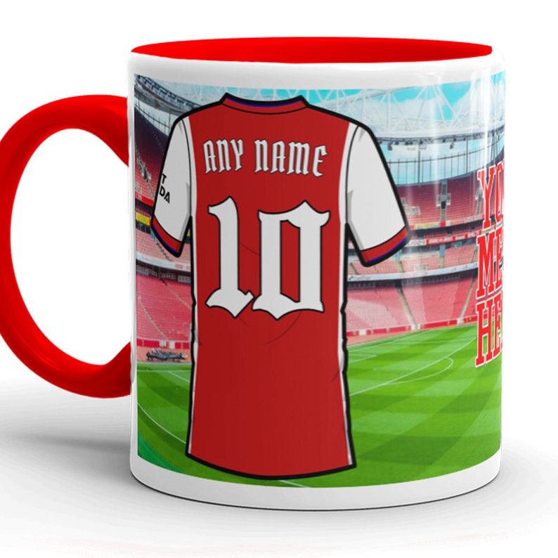 Personalised Arsenal Mug Home 20212022 Football Mug Soccer Etsy