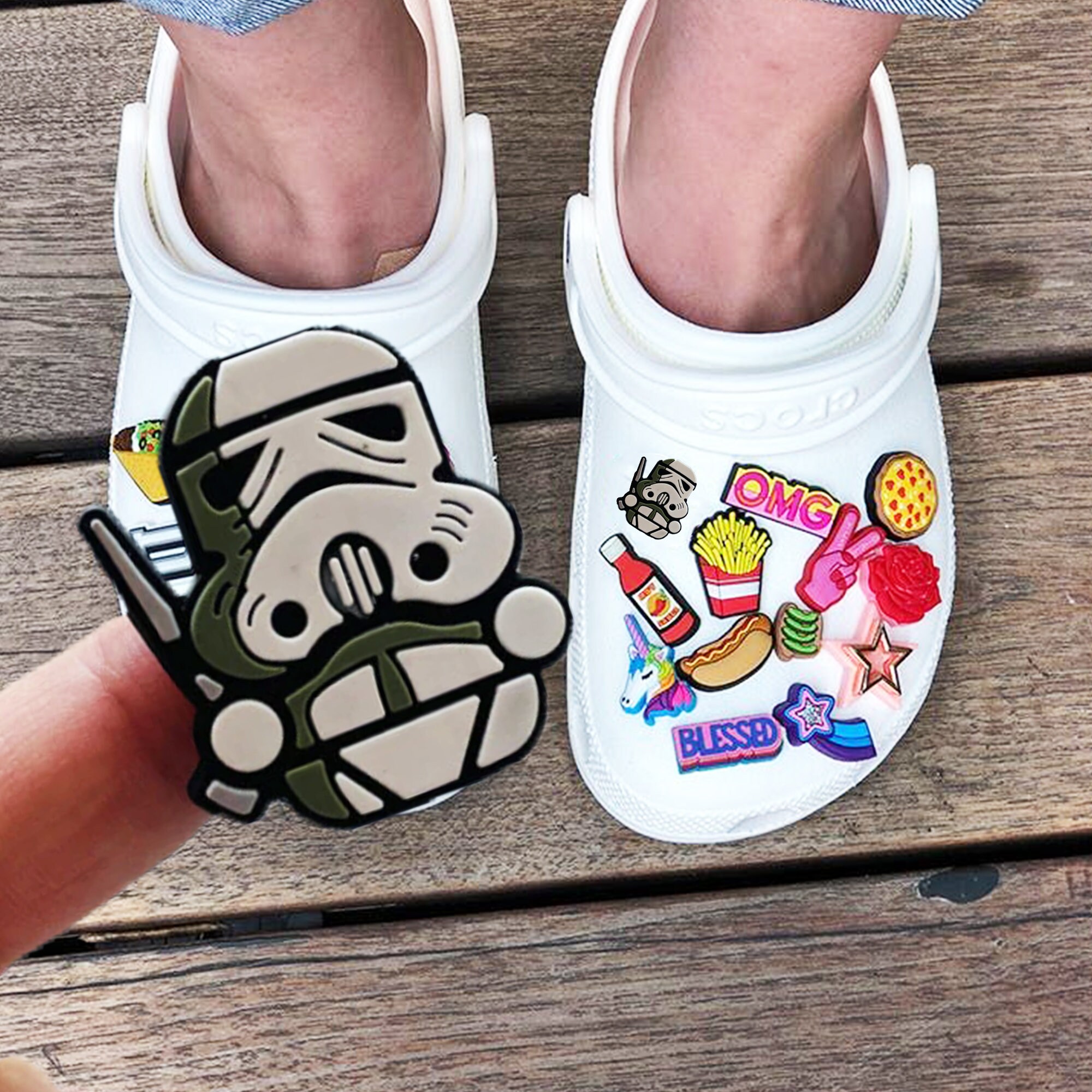 Storm Trooper Croc Shoe Charm Star Wars Shoe Charms Empire - Etsy España
