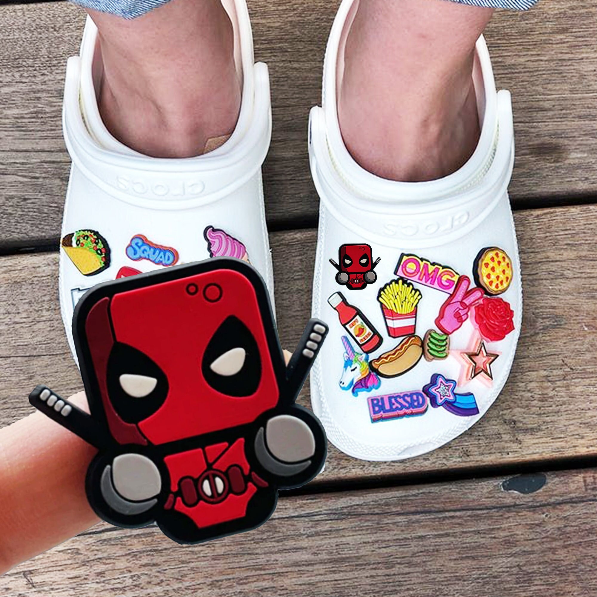Deadpool Croc Charm Deadpool Shoe Charms X-force Comic Book - Etsy UK