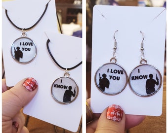 Star Wars Han and Leia I Love You/I Know His and Hers Jewelry Set