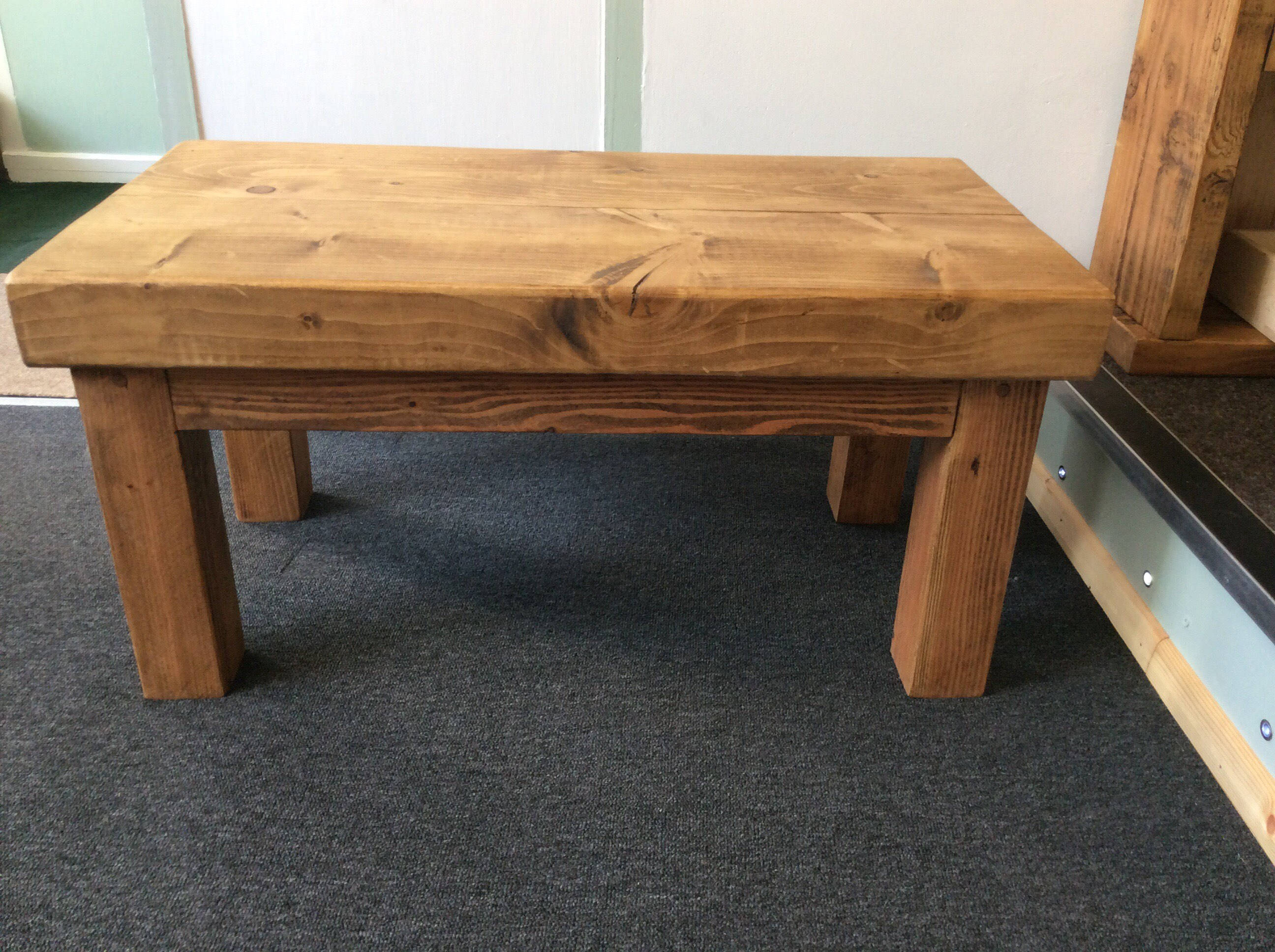 Solid wood coffee table handmade in Devon Etsy