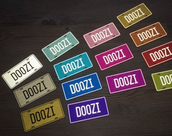 Reflective USA Style License Plate (choose your text, color, size, material)