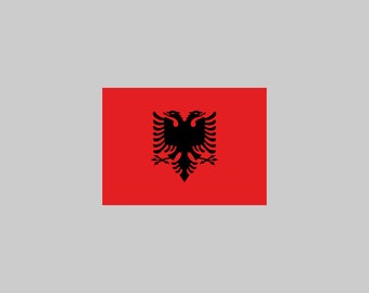 Albania Flag - Download Digital Clipart Silhouette Vector Files