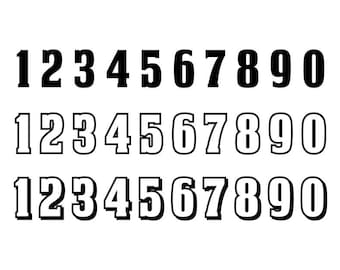 Outlined Numbers #20 - Download Digital Clipart Silhouette Vector Files