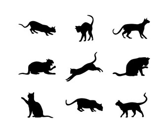 Cat - Download Digital Clipart Silhouette Vector Files