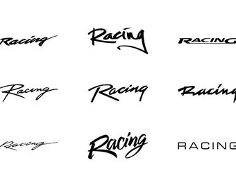 Racing - Download Digital Clipart Silhouette Vector Files