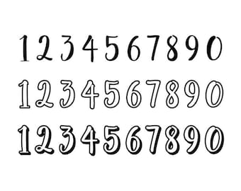 Outlined Numbers #5 - Download Digital Clipart Silhouette Vector Files