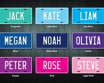 BASKETBALL MINI LICENSE PLATE Any Name Personalized for Kids Bikes Wagons Wall