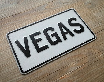 7x4" USA Motorcycle Number Plate