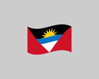 Antigua And Barbuda Flag - Download Digital Clipart Silhouette Vector Files