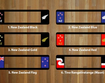 Winged Number Plate Surrounds - New Zealand designs