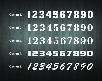Personalised 2 digit Motocross Numbers Sticker Set