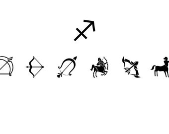 Sagittarius - Download Digital Clipart Silhouette Vector Files