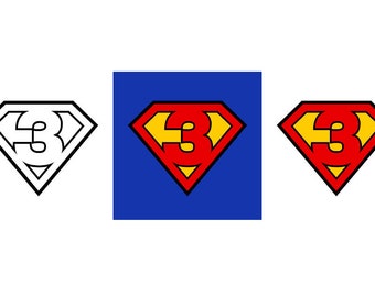 Superman #3 - Download Digital Clipart Silhouette Vector Files