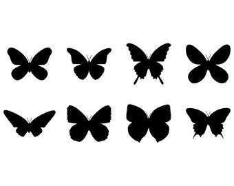 Butterfly - Download Digital Clipart Silhouette Vector Files