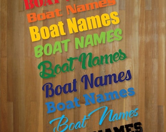 Pair of Personalized Boat Name Stickers