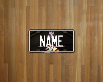 Personalised License Plate - Church stained glass (choose your text, color, size, material)