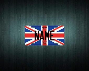 Custom United Kingdom Licence Plate (choose your text, size, material)