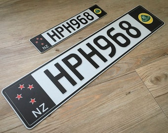 Create your own Euro NZ style number plate
