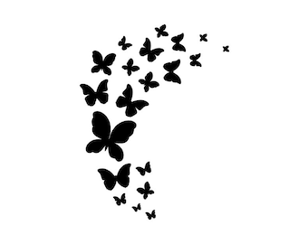 Butterflies - Download Digital Clipart Silhouette Vector Files