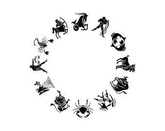 Star Signs - Download Digital Clipart Silhouette Vector Files