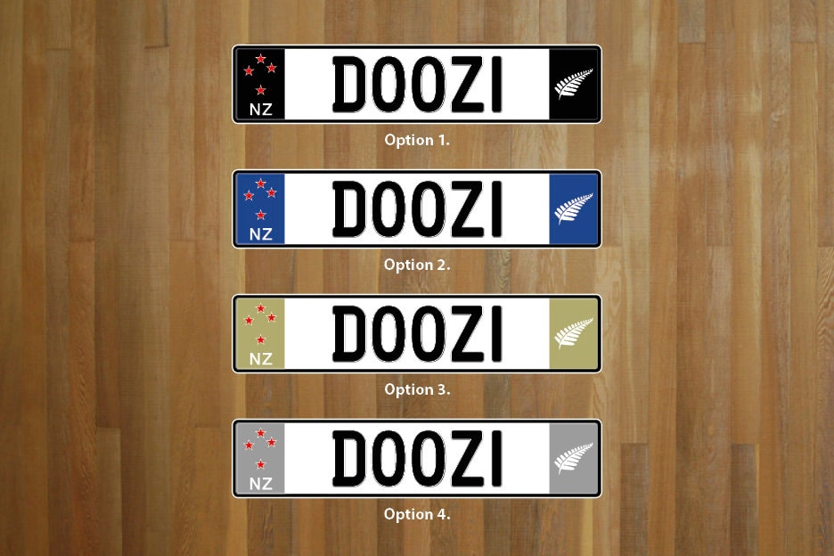 Create your own euro nz style number plate