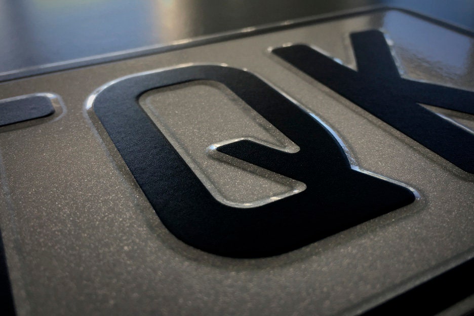 Replica NZ Motorcycle Number Plate