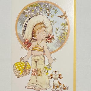 Vintage | ORIGINAL-NOT Digital | Giant | Sarah Kay | Girl | Greeting | Birthday | Card