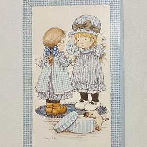 Vintage | ORIGINAL-NOT Digital | Giant | Sarah Kay | Girl | All Occassion | Greeting | Birthday | Card