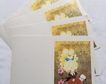 Vintage | Big Eyed Girl | Birthday | Cards