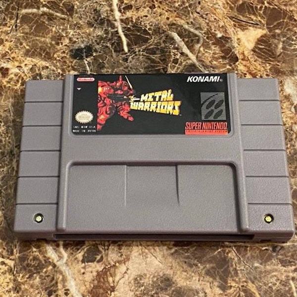 Metal Warriors SNES Super Nintendo Game Cartridge