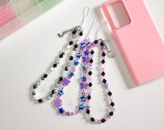 Handmade Beaded Phone Charm Wristlet | Y2K