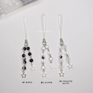 Y2K Star bead phone charm - star girl kawaii pastel goth aesthetic accessory