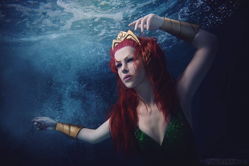 Queen Mera cosplay costume from DC comix made to order Queen Mera cosplay costume from DC comix made to order