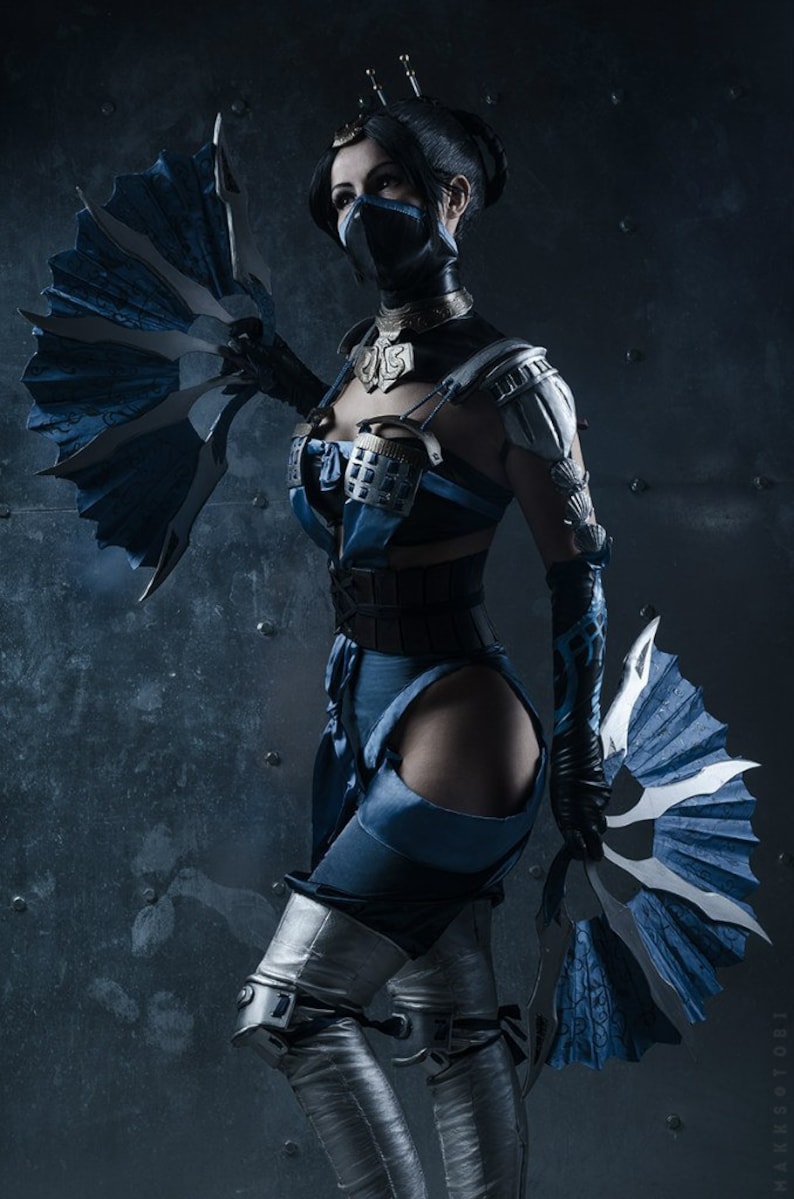 Kitana Cosplay From Mortal Kombat X Etsy