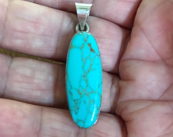 Sterling Silver and Turquoise Pendant