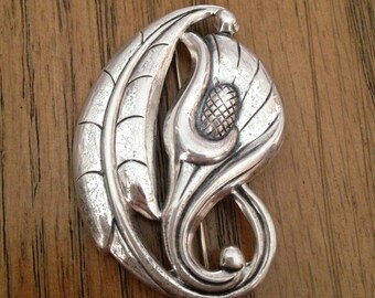 Sterling Silver Lily Brooch