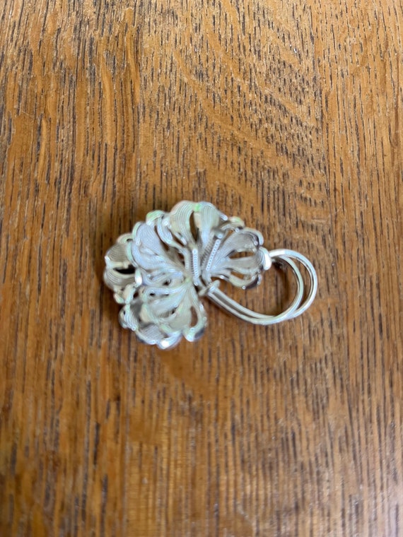 Forstner Sterling Silver Floral Pin or Brooch