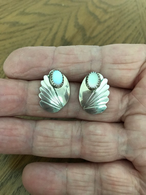 Native American Sterling Silver and Pink Mother O… - image 2