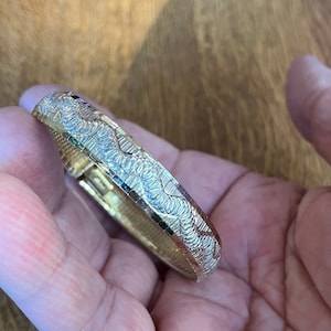 Italian Gold and Silver Link Bracelet 7 1/4”
