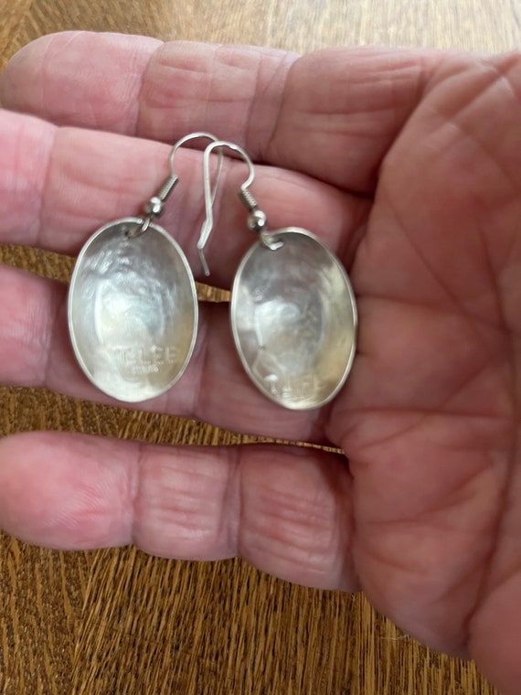 Native American Sterling Silver Dangle Earrings - image 2