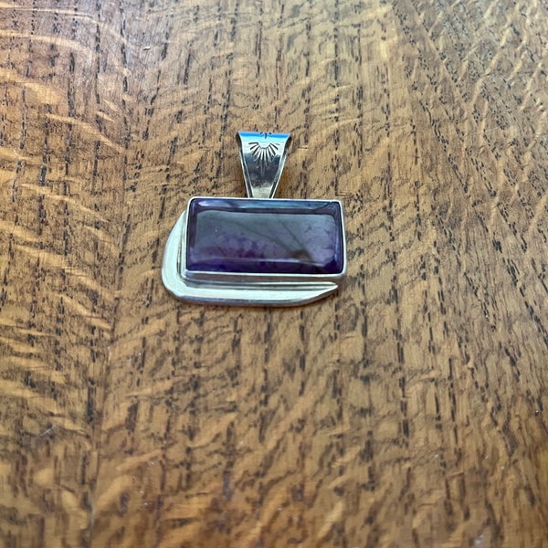 Wilson Padilla Sterling Silver and Charoite Pendant