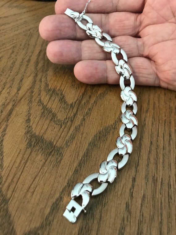 Sterling Silver Link Bracelet 7” - image 4