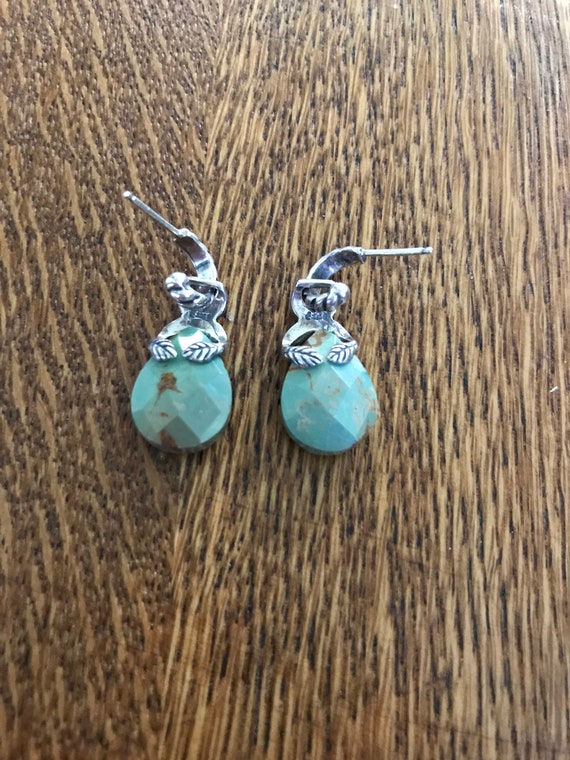 Carolyn Pollack Sterling Silver and Green Turquoi… - image 3